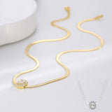 High-End Snake Bone Chain Necklace All-Match Ins Gold-Plated