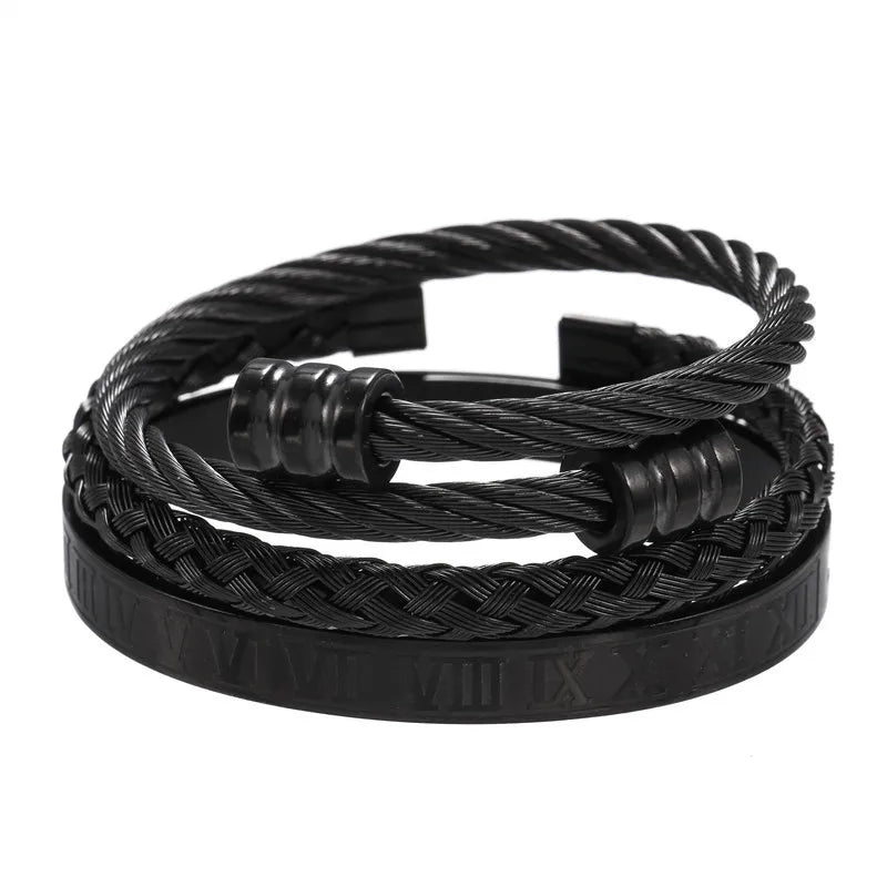 Punk Wind Multi-Color Stainless Steel Bracelet