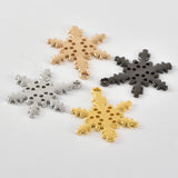21MM Snowflake-Shaped DIY Jewellery Accessories Necklace Earrings Pendant