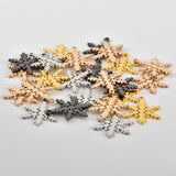 21MM Snowflake-Shaped DIY Jewellery Accessories Necklace Earrings Pendant