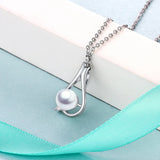 925 Sterling Silver Pearl Charming Pendant