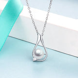 925 Sterling Silver Pearl Charming Pendant