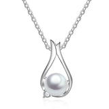 925 Sterling Silver Pearl Charming Pendant