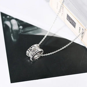 Sweet Diamond Zircon Pendant Necklace for Women