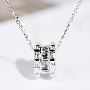 Sweet Diamond Zircon Pendant Necklace for Women