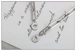 Titanium Steel Hip Hop Sweater Chain Necklace