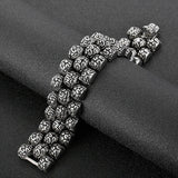 Retro Domineering Totem Men's Titanium Steel Bracelet