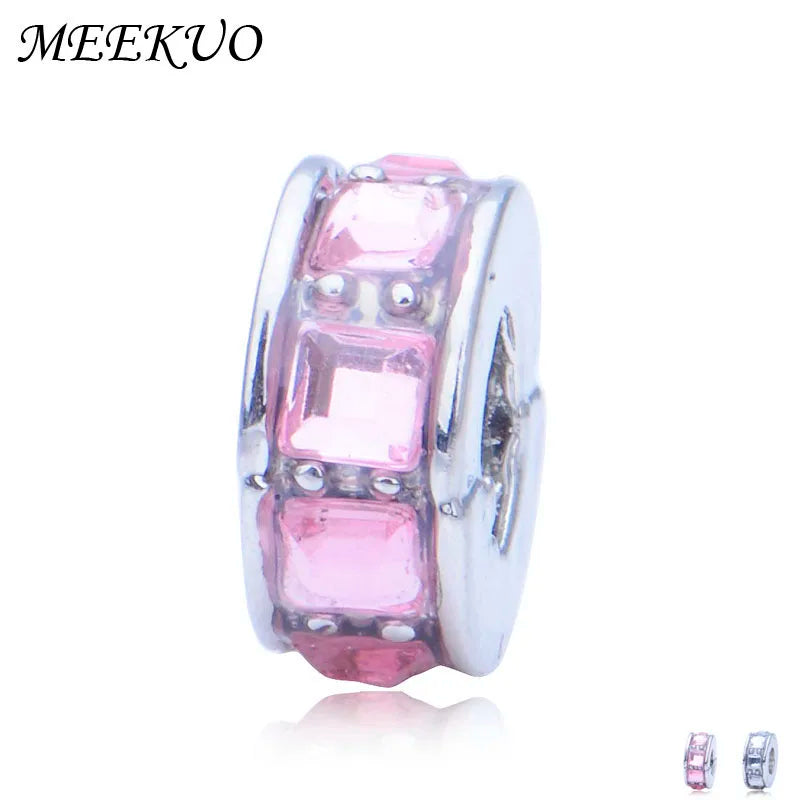 Pink Beads for Jewelry Making, Fits Charm Bracelet