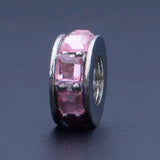 Pink Beads for Jewelry Making, Fits Charm Bracelet