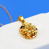 925 Sterling Silver Sunflower Necklace Women's Wedding Accessories