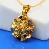 925 Sterling Silver Sunflower Necklace Women's Wedding Accessories