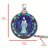 Retro Ghost Crystal Pendant for Halloween Christmas