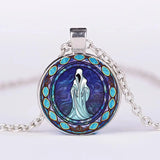 Retro Ghost Crystal Pendant for Halloween Christmas