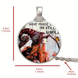Retro Witch Crystal Pendant for Halloween