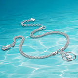 925 Sterling Silver Mickey Anklets for Women