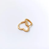 Zircon Geometric Heart Earrings Party Jewelry