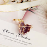 Purple Handbag Charm Women Zipper Key Chains Small Pendant For Necklace
