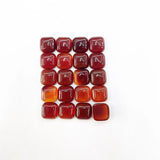 12MM Red Agate Square Bead 16pcs Natural Stone for Jewelry Making
