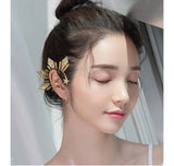 Exaggerated Rhinestone Ear-Hook Earrings for Women, Retro Hanfu Style