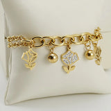 Rose Stainless Steel Diamond Bracelet