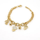 Rose Stainless Steel Diamond Bracelet