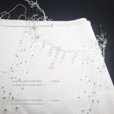 Rhinestone Tassel Hair Ornament Water Drop Crystal Hairpin