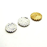 30pcs Silver Rhinestone Round Flatback Buttons 20mm/22mm Garment Ornaments