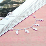 925 Silver Goldfish Anklet for Women, Bead Chains Lady Party