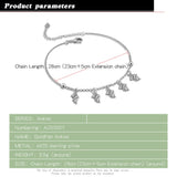 925 Silver Goldfish Anklet for Women, Bead Chains Lady Party