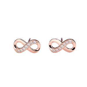 S925 Sterling Silver 8 Character Rose Digital 8 Earrings