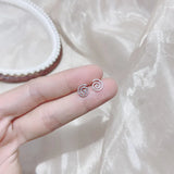 Deer Flower S925 Silver Needle Earrings