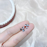 Deer Flower S925 Silver Needle Earrings