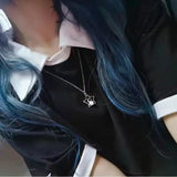 Moon Star Border Spaceman Astronaut Pendant Necklace