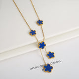 Clover Stainless Steel Flower Necklace for Women