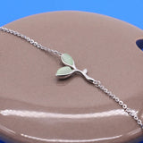 925 Silver Leaves Bracelet for Women - Charm Bracelet for Bestie