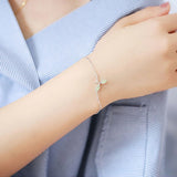 925 Silver Leaves Bracelet for Women - Charm Bracelet for Bestie
