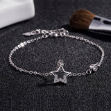 925 Silver Star Bracelet Women's Jewelry