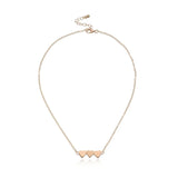 Three Hearts Necklace Female Pop Alloy Chain Manual Sautoir
