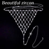 Women's Rhinestone Bra Chain Set Sexy Crystal Bikini Club Party Jewelry