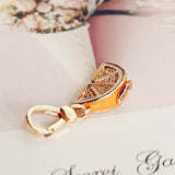 Orange Charm Women Zipper Key Chains Small Pendant Girl Necklace Gift