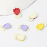 Handmade Multi-Alloy Tulip Flower Pendants
