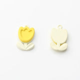 Handmade Multi-Alloy Tulip Flower Pendants