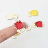 Handmade Multi-Alloy Tulip Flower Pendants