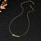 Personalized Letter Logo Necklace - Stainless Steel Plated