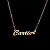 Personalized Letter Logo Necklace - Stainless Steel Plated