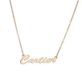Personalized Letter Logo Necklace - Stainless Steel Plated