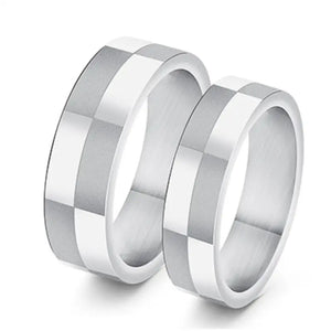 Stainless Steel Couple Ring Set - GJ036