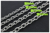 Thick Wide Cross Chain Stainless Steel Necklace