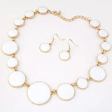 Colorful Enamel Dot Round Choker Collar Necklace for Women
