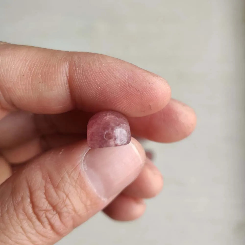 6pcs Strawberry Stone Oval Pendants for Bracelets Jewelry Making